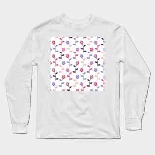 Graphic Pattern Flower Long Sleeve T-Shirt